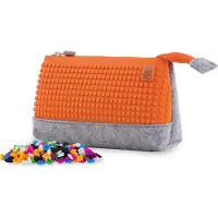 PIXIE CREW Schlampermäppchen grau / orange