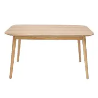 Miliboo - Erweiterbarer Tisch mit integrierten Verlängerungen rechteckig aus hellem Holz mit Eichenfurnier B140-170 cm ANK