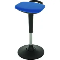 Stier Multibewegliche Stehhilfe mit Tellerfuß Sitzhöhe 600-840mm Blau