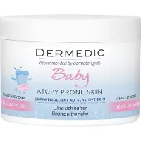 Dermedic DE) Baby Masło intensywnie natłuszczające od 1. dnia życia, 225 ml (PRODUKT Z NIEMIEC