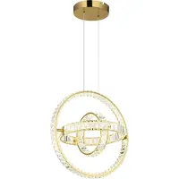 Globo Lighting Hängeleuchte Metall goldfarben, LED