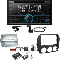 Kenwood DPX-7300DAB Bluetooth Digitalradio USB CD Einbauset für Mazda MX-5 NC FL