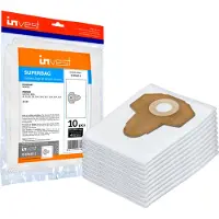 Invest-de 10 Staubsaugerbeutel geeignet für Lidl Parkside PNTS 1500 A1 B2 B3 23E 30/4 30/6 30/7 30/8 30/9 35/5