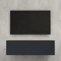 Doporro TV Lowboard hängend Fernsehschrank Wohnzimmer | TV-Schrank hängend Fernsehtisch Hängeschrank 100cm Fernsehschrank02