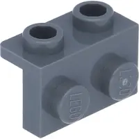LEGO : 20x Winkelplatte Dunkelgrau 1x2 / 1x2
