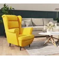 Prolenta Maison Exclusive - Sessel Senfgelb Samt