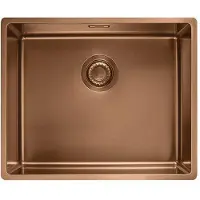 Franke Mythos MASTERPIECE BXM 210/110-50, Bündiges Waschbecken, Rechteckig, Edelstahl, Kupfer, 1 Becken, Rechteckig