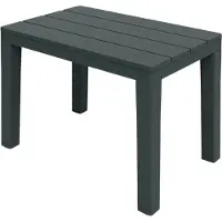 Spetebo Gartentisch in anthrazit - ca. 60 x 38 cm - Kunststoff Garten Beistelltisch