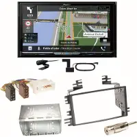 Pioneer AVIC-Z930DAB Navigation Bluetooth Einbauset für Kia Sportage JE Rio JB