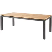 Diamond Garden Porto Ausziehtisch Edelstahl/Recycled Teak 170x90 - 320x100 cm