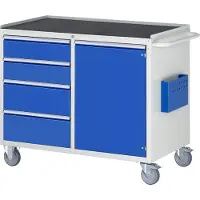 RAU Montagewagen LL5.20, B1145xT650xH975mm, 4x Schublade-TA, 1x Tür, MT-Top-25mm