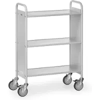 Fetra 4870, Stahl, Regalwagen, Grau, 150 kg, 4 Rad/Räder, 12,5 cm