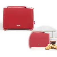 Livoo DOD162RC, 2 Scheibe(n), Rot, Drehregler, 750 W, 250 mm, 142 mm