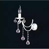 AEA Wandlampe Wandleuchten Wandleuchte Lüster Wand Lampen Silber Kristall