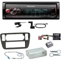 Pioneer MVH-S520DAB USB FLAC Digitalradio Einbauset für Up Seat Mii Skoda Citigo
