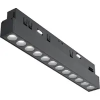 Maytoni Langfeldleuchte für Magnetschienensystem Exility Points LED incl. Schwarz aus Aluminum 12W für Küche, Schlafzimmer, Wohnzimmer, Esszimmer, Lobby
