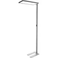 Pro-Light LED Büro Stehleuchte Motion 6500lm Präsenz- & Tageslichtsensor Silberfarben