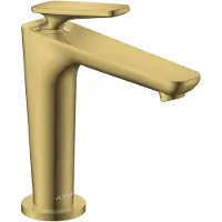Axor Citterio C wastafelkraan met CoolStart en push-open afvoerplug gepolijst goud optiek