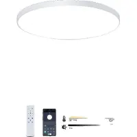 OEM Deckenleuchte, Smart Control, dimmbar, modernes Design, Weiß (14.57inch)