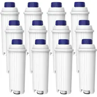 Aqua Crest Kaffeemaschinen Wasserfilter, Ersatz für De'Longhi DLSC002, SER3017&5513292811, Einschließlich Versionen der ECAM, ESAM, ETAM Serie (12)
