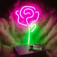Lapamax Neon Led Licht USB, Neon Schild , Nachtlicht,Neonlicht Led Wanddeko, Gaming Deko Zimmer Party Bar Kinder Geschenk(Rose)