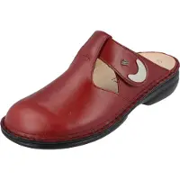 Finn Comfort Komfort Pantoletten Damen 31393332343431 Rot 37 EU