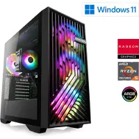 CSL-Computer Gaming PC AMD Ryzen 5 7600X, 4700 MHz, AMD Radeon Graphics, 16 GB DDR5-RAM, 500 GB M.2 SSD, Windows 11, USB 3.2 | M10930H