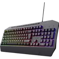 Trust Gaming GXT 836 Evocx Gaming Tastatur mit Deutsches QWERTZ Layout, 78% Recyclingkunststoff, RGB-Beleuchtung, Anti-Ghosting, Medientasten, Gaming Keyboard USB für PC/Laptop - Schwarz