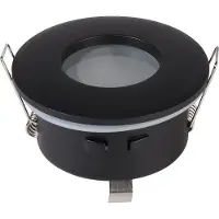 HOFTRONIC™ LED Einbaustrahler Porto IP44 GU10 Schwarz 73mm