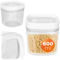 Kadax Lebensmittelbehälter, Gewürze, Pulverprodukte mit Deckel, 0,6 l, Kunststoff
