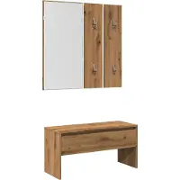 Syfax Garderoben-Set Artisan-Eiche Holzwerkstoff