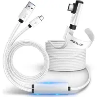 JSAUX CD0044 5M Kabel für Meta Oculus Quest 3 2 1 Pro USB-C abgewinkelt USB-A