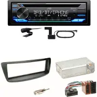 JVC KD-DB922BT Bluetooth DAB USB Einbauset Toyota Aygo Citroen C1 Peugeot 107