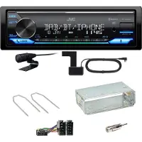 JVC KD-X482DBT Bluetooth DAB Einbauset für Renault Kangoo KC Laguna 1 2