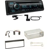Kenwood KDC-BT560DAB Bluetooth Digitalradio USB CD Einbauset für Skoda Fabia 6Y
