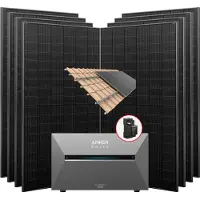 Anker 3640W Balkonkraftwerke Solarbank E2700 3 Pro mit smart meter mit Halterung für Dachziegel