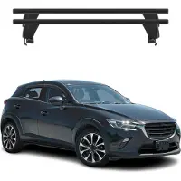 Menabo Dachträger Grundtäger für Mazda CX-3 2015-2025 50kg Alu Schwarz 2 tlg