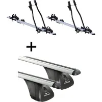 VDP 2x Fahrradträger SAGITTAR + Dachträger kompatibel mit für VW Amarok 3-5 Türer ab 2011