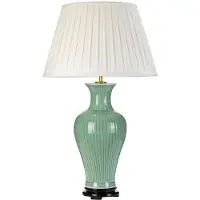 Elstead Lighting Elstead Dalian Tischleuchte E27 Celadon Grün Elfenbein