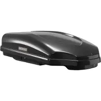 Menabo | Dachbox - Schwarz - 141x77x34 cm - 330 L - Tragfähigkeit 50 kg - Diebstahlsicherung