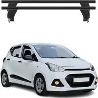 Omac Menabo Dachträger Grundtäger für Hyundai i10 2013-2017 50kg Alu Schwarz 2 tlg
