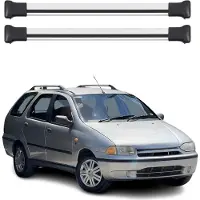 Omtec Dachträger Grundtäger für Fiat Palio Weekend 1996-2011 75kg Alu Silber 2 tlg