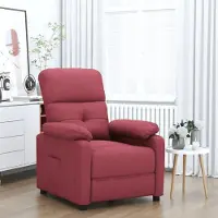 vidaXL Design Möbel Relaxsessel Weinrot Stoff - 2024 Neu