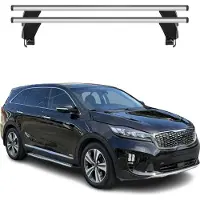 Menabo Dachträger Grundtäger für Kia Sorento MQ4 2021-2025 50kg Alu Silber 2 tlg