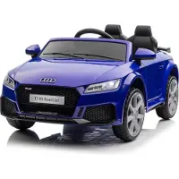 FCH Kinder Elektro Auto Audi TT RS Roadster mit Fernbedienung Usb und Mp3 Anschluss 12V Blau