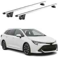 Aurilis Dachträger für Toyota Corolla Kombi 2019-2025 100kg Alu Silber 2tlg ABE
