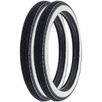 Kenda 2x Reifen Weißwand K252 2.25-17 (2 1/4 x 17)33L TT