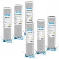 Wessper Wasserfilter Kohlepatrone 10" Vorfilterung 5 Mikron Pp5 6 Stück