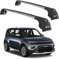 TURTLE DACHTRÄGER AIR-2 , Silber KIA SOUL SK3 2020 - 2024 (Kleinwagen)