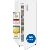 Exquisit Gefrierschrank GS5231-NF-H-010E weiss | 155 l Nutzinhalt | NoFrost | Umluftkühlung | mit LED-Anzeige | Türanschlag wechselbar